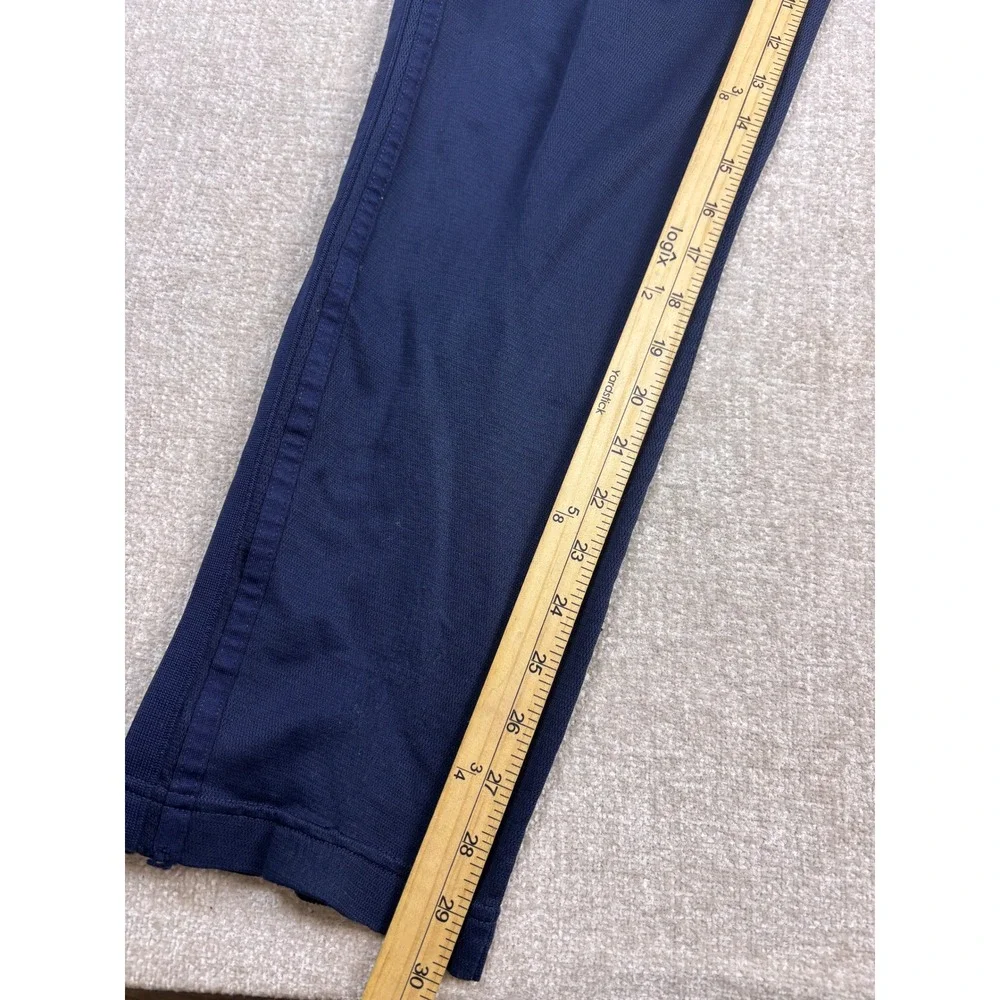 Nike Mens Y2K Navy Blue Track Pants Mesh Embroidered Swoosh Size M